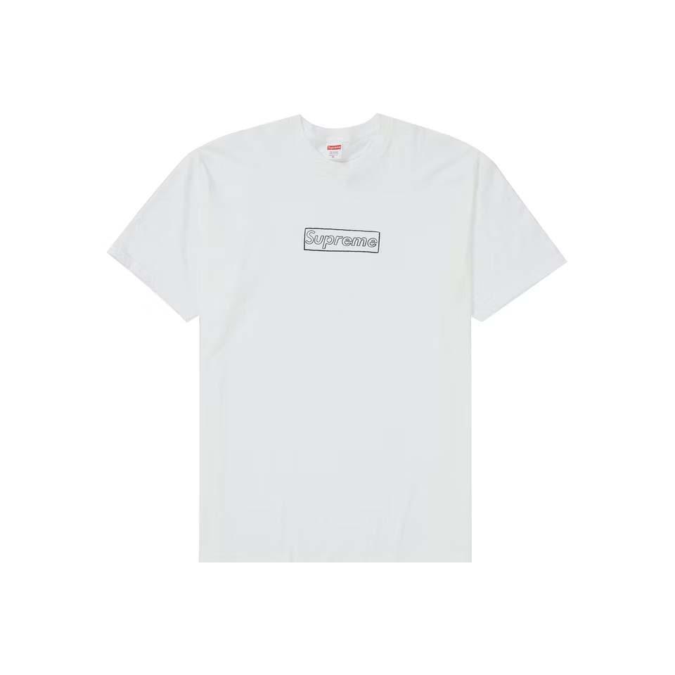 Camiseta Supreme Kaws Chalk Logo Blancas | Supreme 434YU